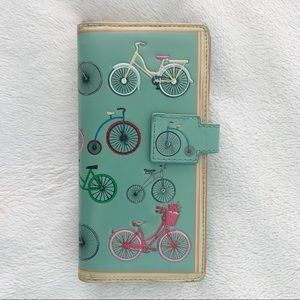 adorable bicycle pattern wallet